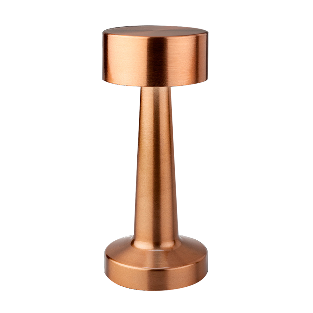 Lampara decorativa de mesa de acero 21 cm bronce