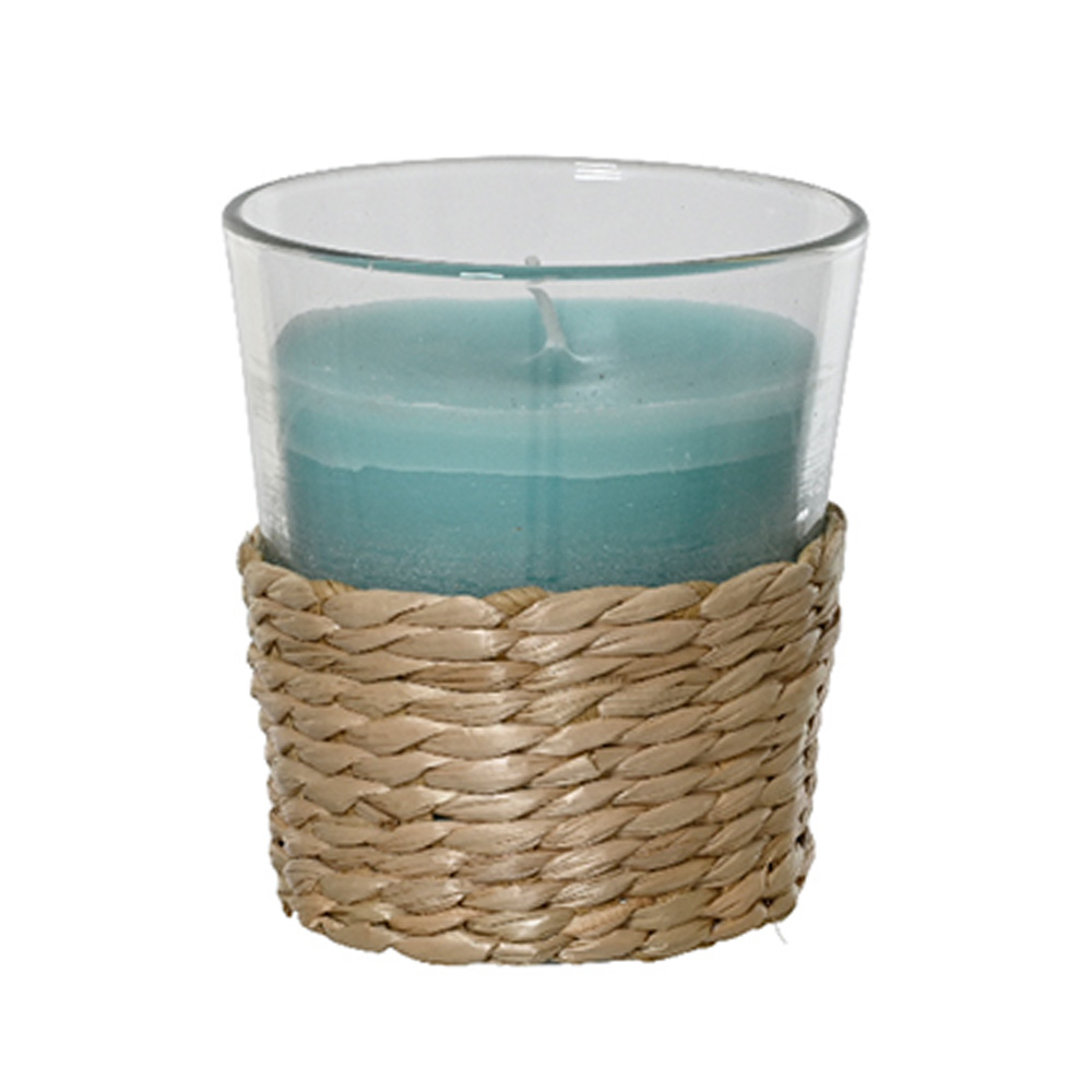 Candela citronela 7.5 cm celeste