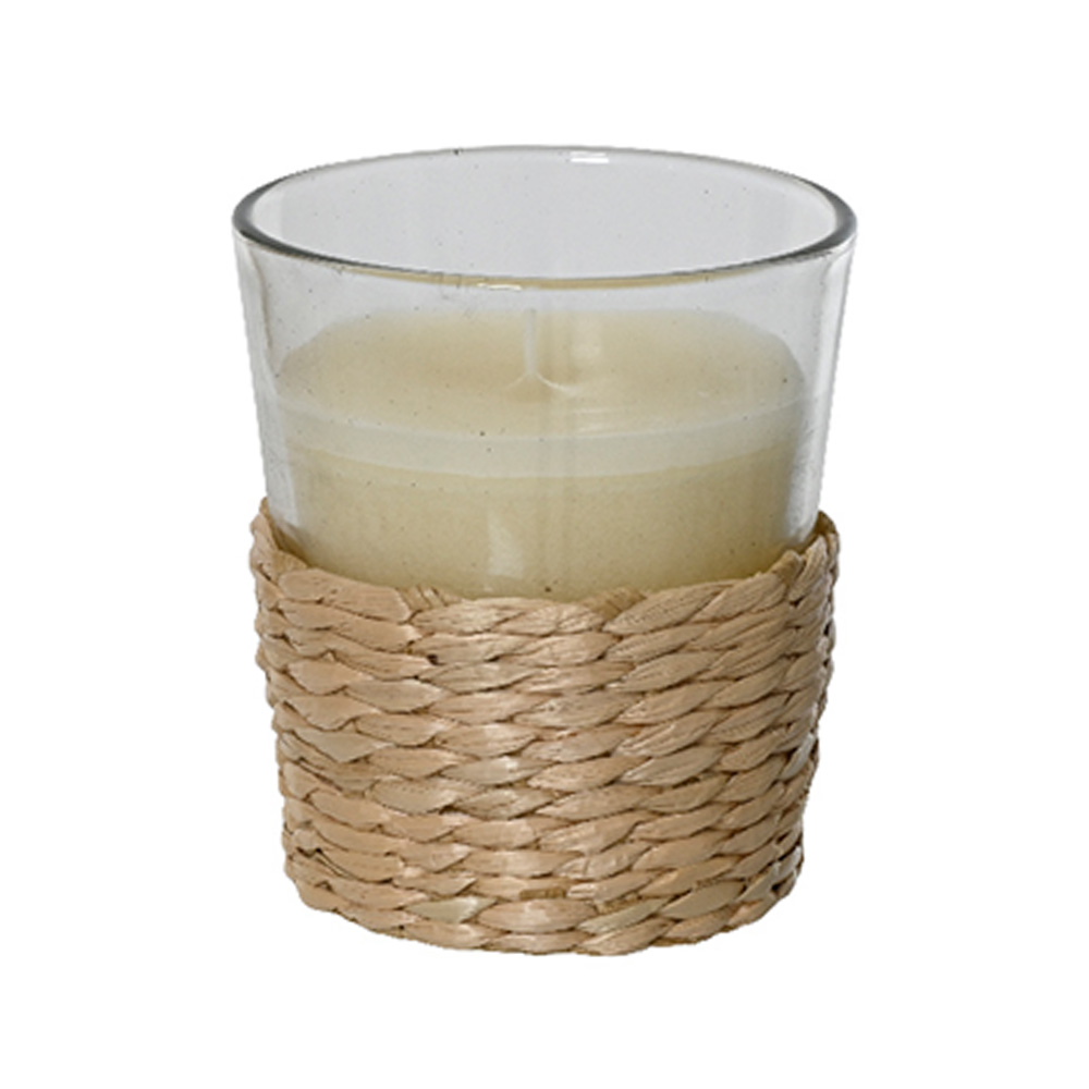 Candela citronela 7.5 cm beige