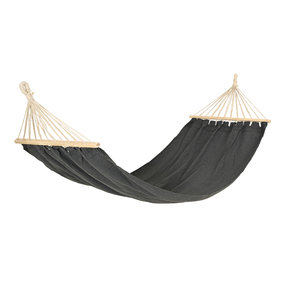 Hamaca de poliester 200x100x3 cm negra