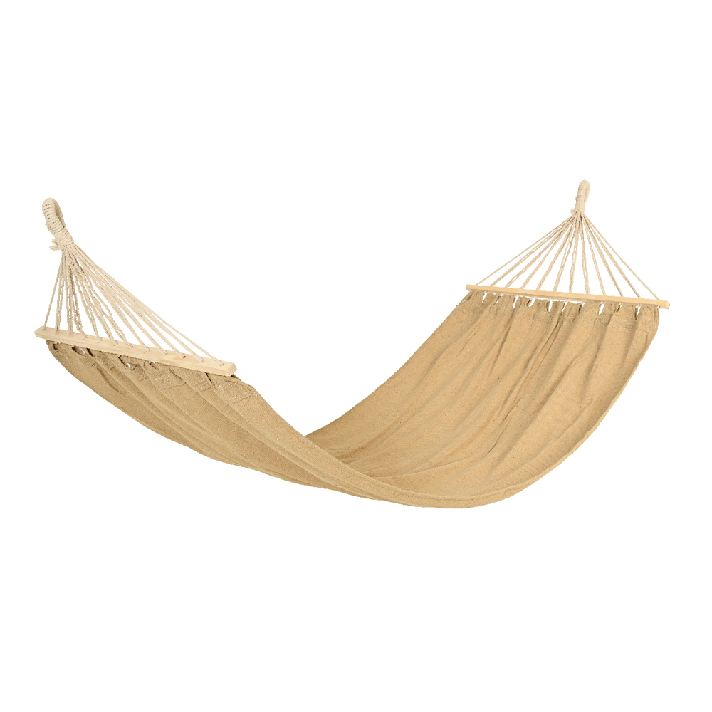 Hamaca de poliéster 200 x 100 x 3 cm amarillo