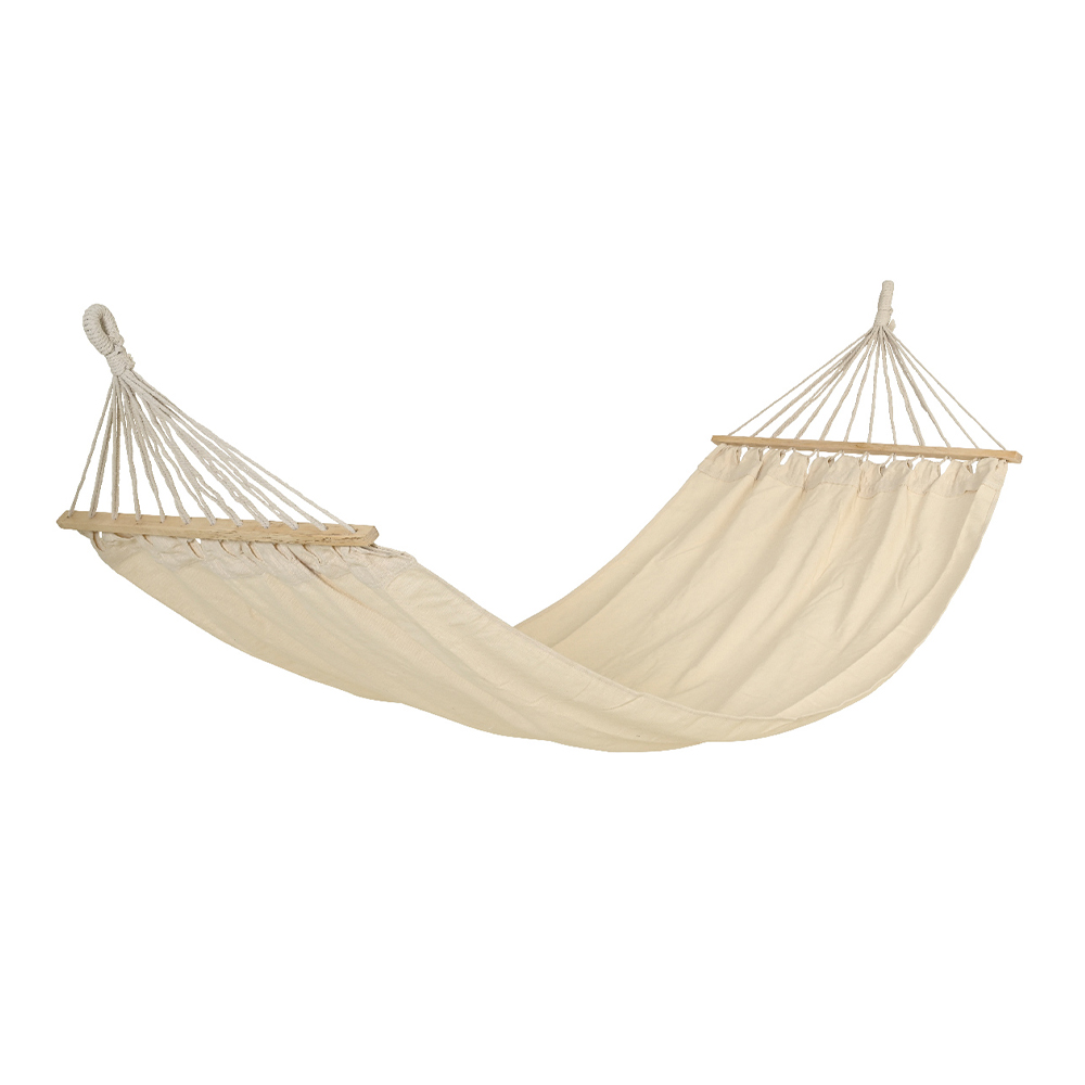 Hamaca de poliéster 200 x 100 x 3 cm beige