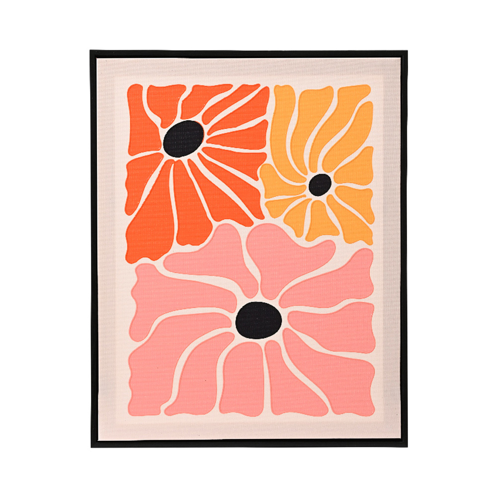 Cuadro decorativo 2.8x40x50 cm flores surtido