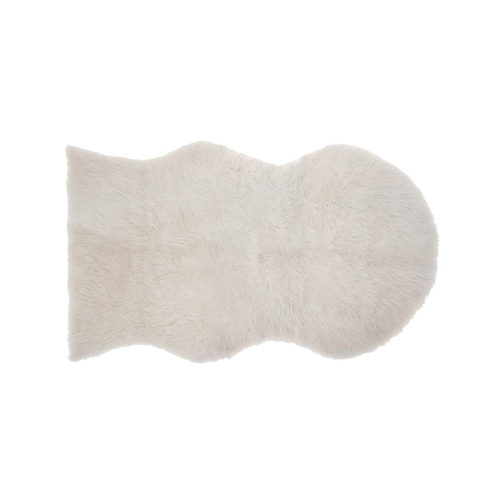 Alfombra decorativa 90x150 cm oslo blanco