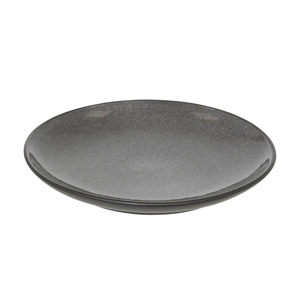 Plato redondo 21 cm diane gris-negro