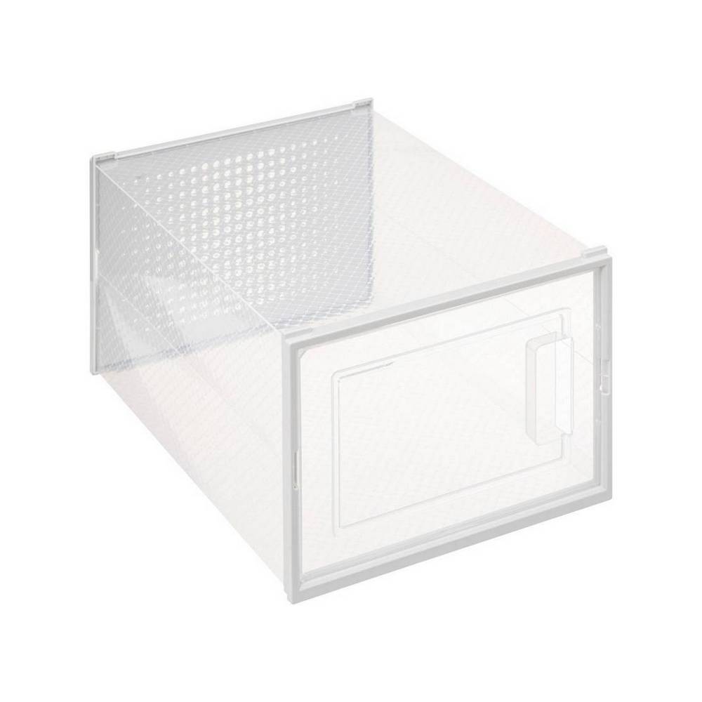 Caja organizadora para zapatos de plástico color blanco