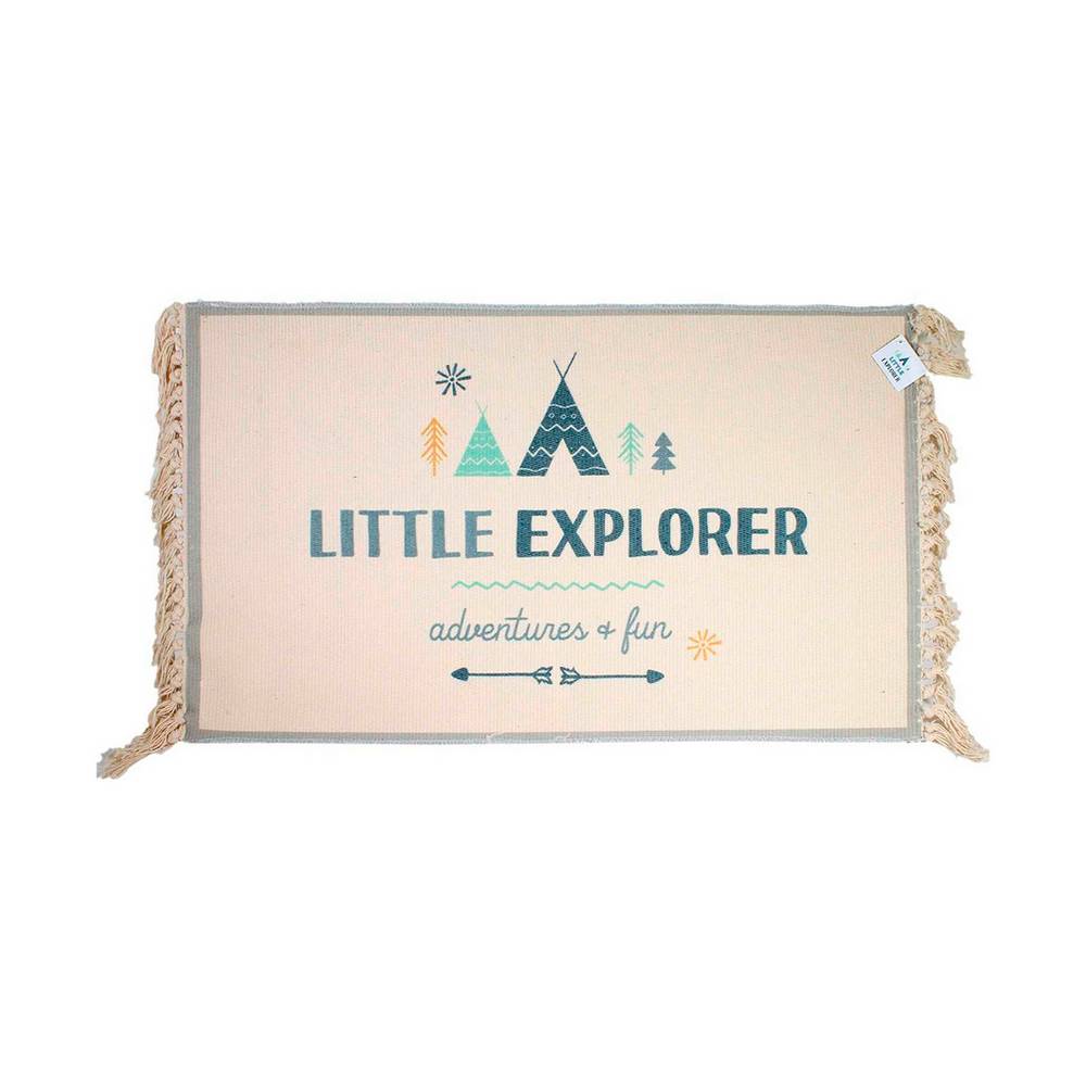 Alfombra decorativa infantil 50x80 cm beige