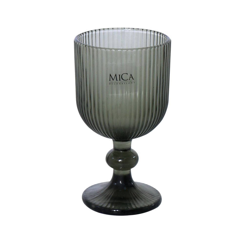 Copa para vino de vidrio 14.5 cm merlot gris