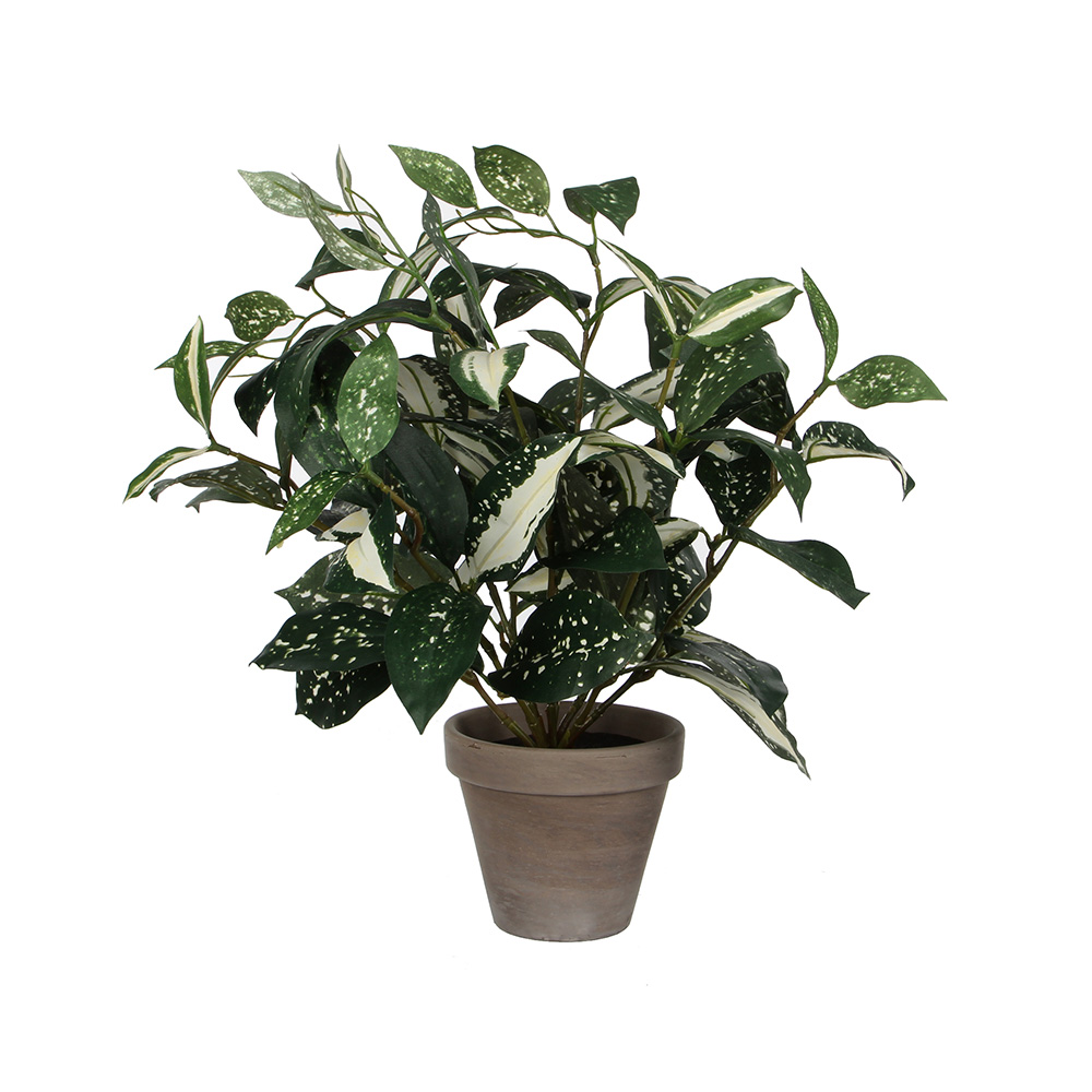 Planta artificial con maceta de arcilla cordyline 35 cm