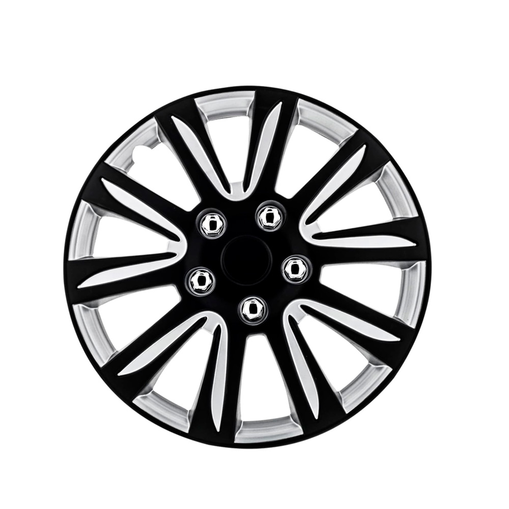 Copas para rin de carro 16 pulg (40 cm) black silver