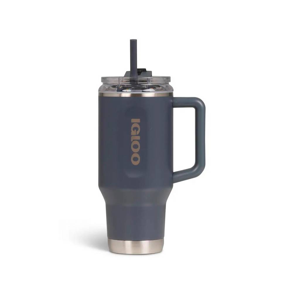 Termo con mango negro acero inoxidable 32 oz