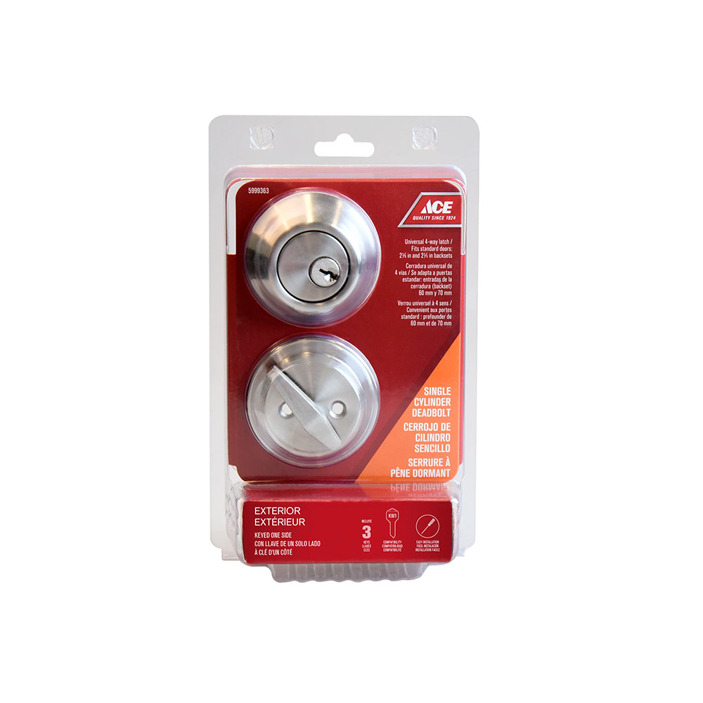 Cerrojo un cilindro con llave acero inoxidable pestiño 60-70mm