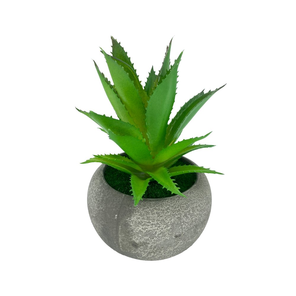 Planta artificial con maceta de ceramica sabila - Plantas y flores