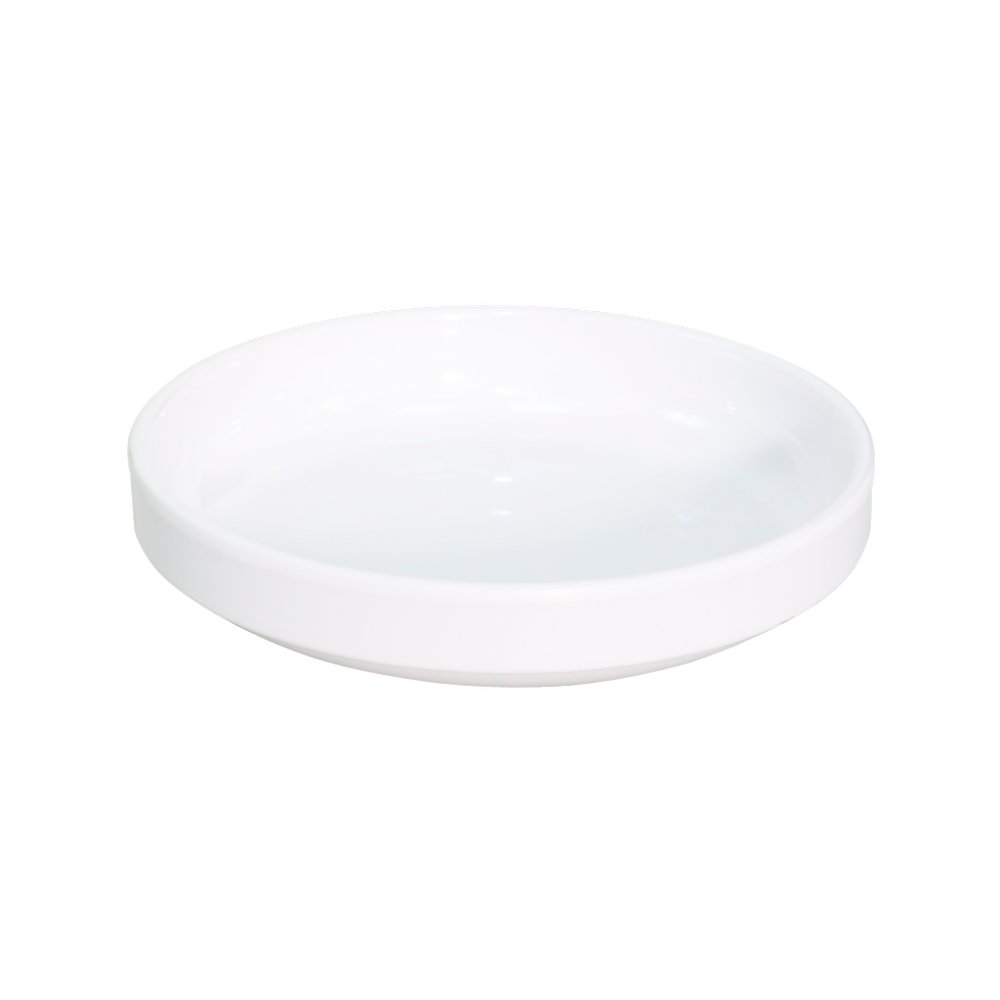 Plato hondo de melamina 16 cm blanco