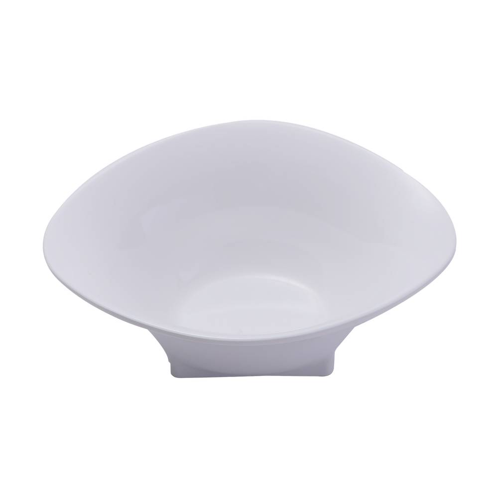Plato hondo de melamina 20x7 cm blanco
