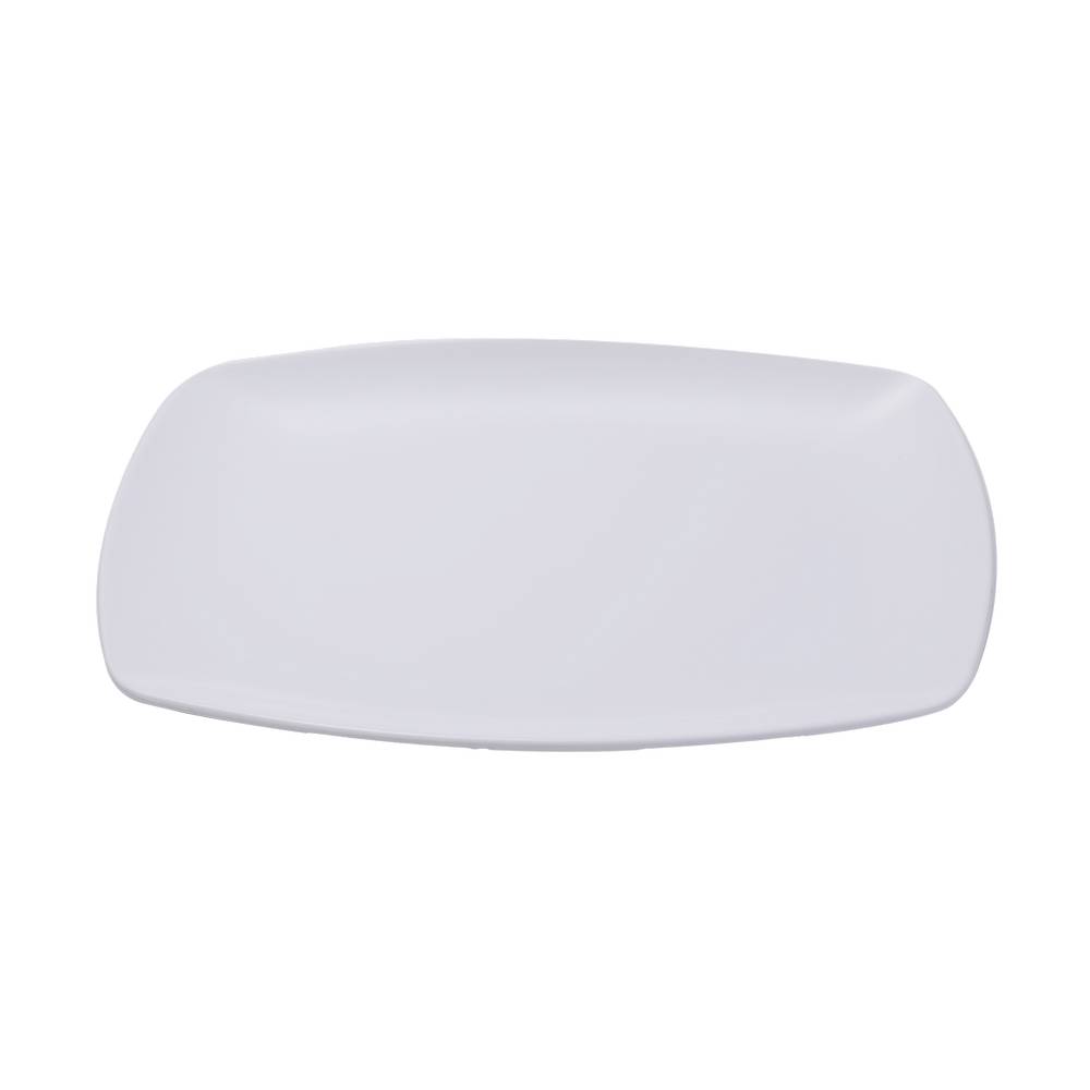 Plato para servir de melamina 31x21.7 cm blanco