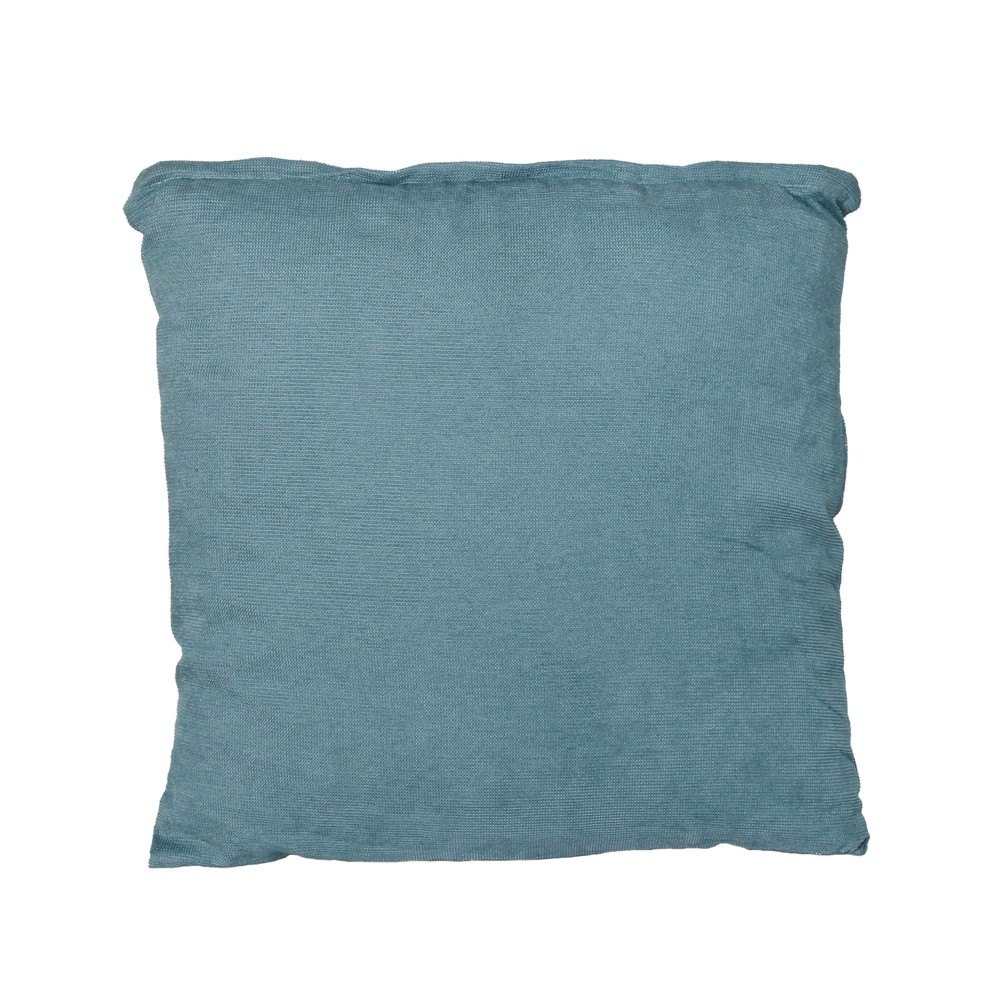 COJIN DECORATIVO DE TELA CHENILLA 45x45 cm CELESTE