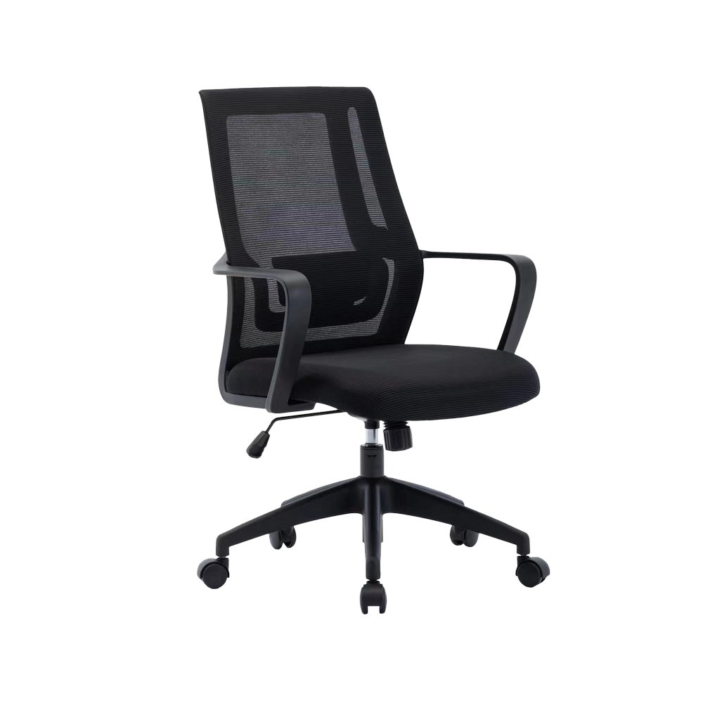 Silla para oficina de plastico negra