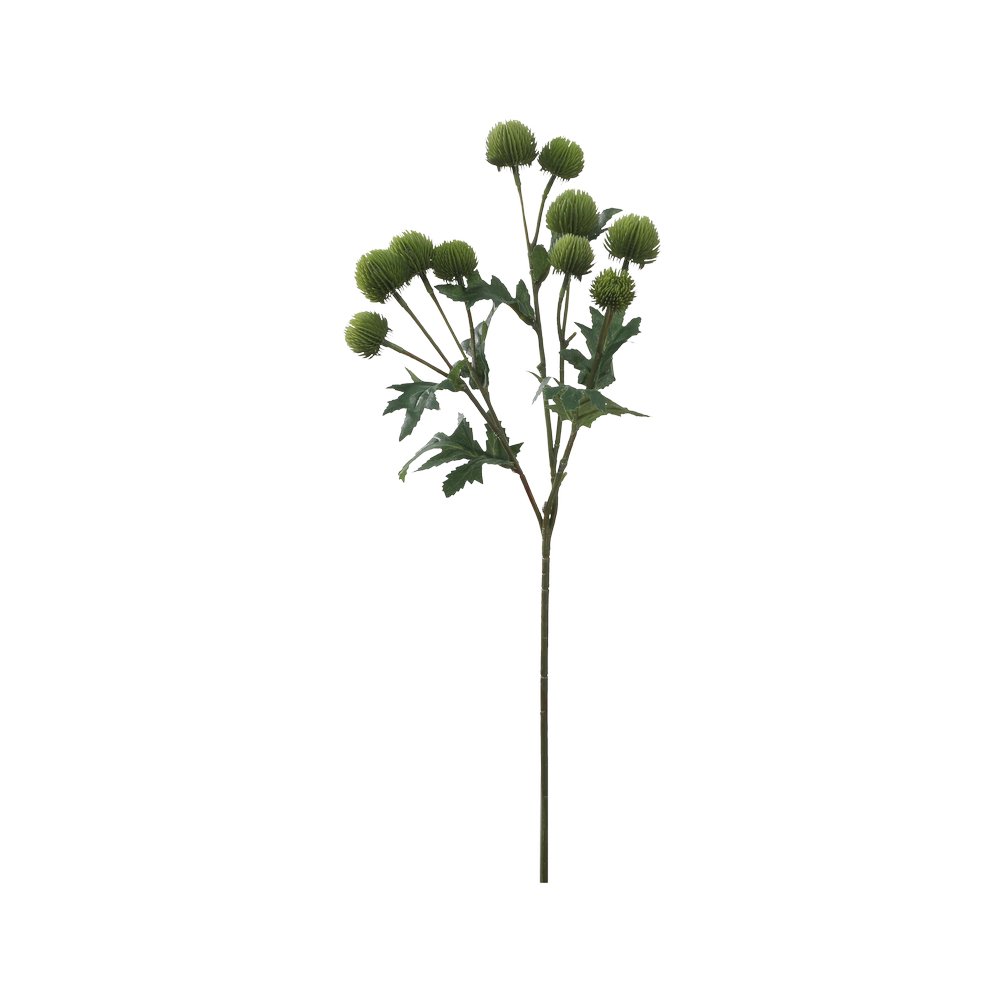 Planta artificial flor fruto espinoso verde de 56 cm