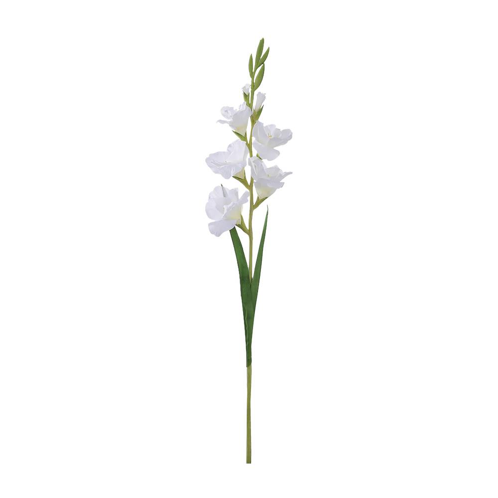 Planta artificial 91 cm gladiolos blanco