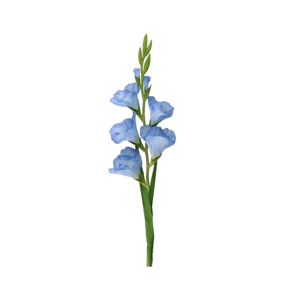 Planta artificial 91 cm gladiolos azul