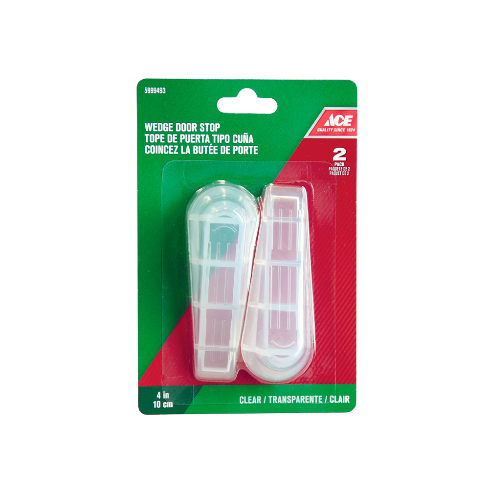 Tope para puerta plastico 10.1cm 4 pulg almendra par