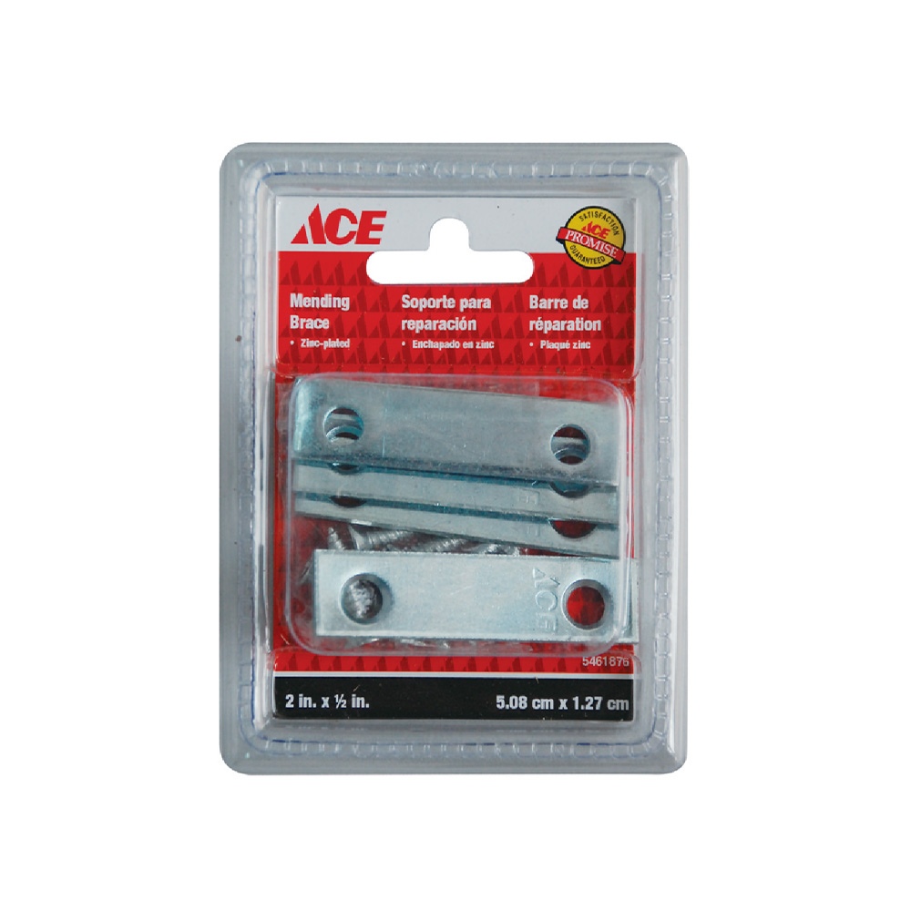 Placa de refuerzo muebles 2.5cm (1pulg) cromada