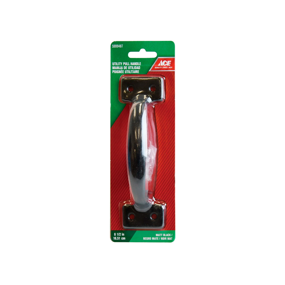 Haladera 16.5cm(6 1-2pulg) acero negro mate