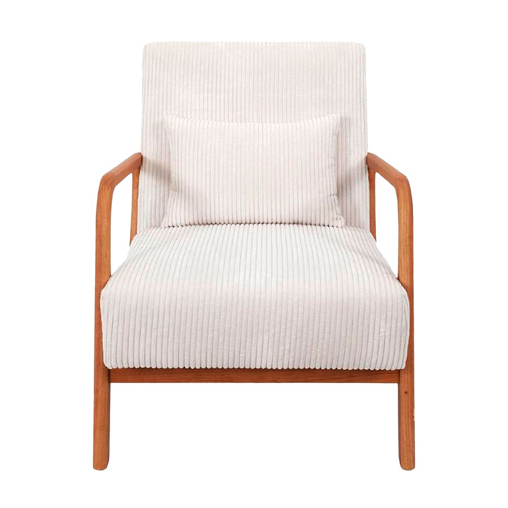 Silla moderna de madera de 64.5 x 83 x 75 cm color blanco