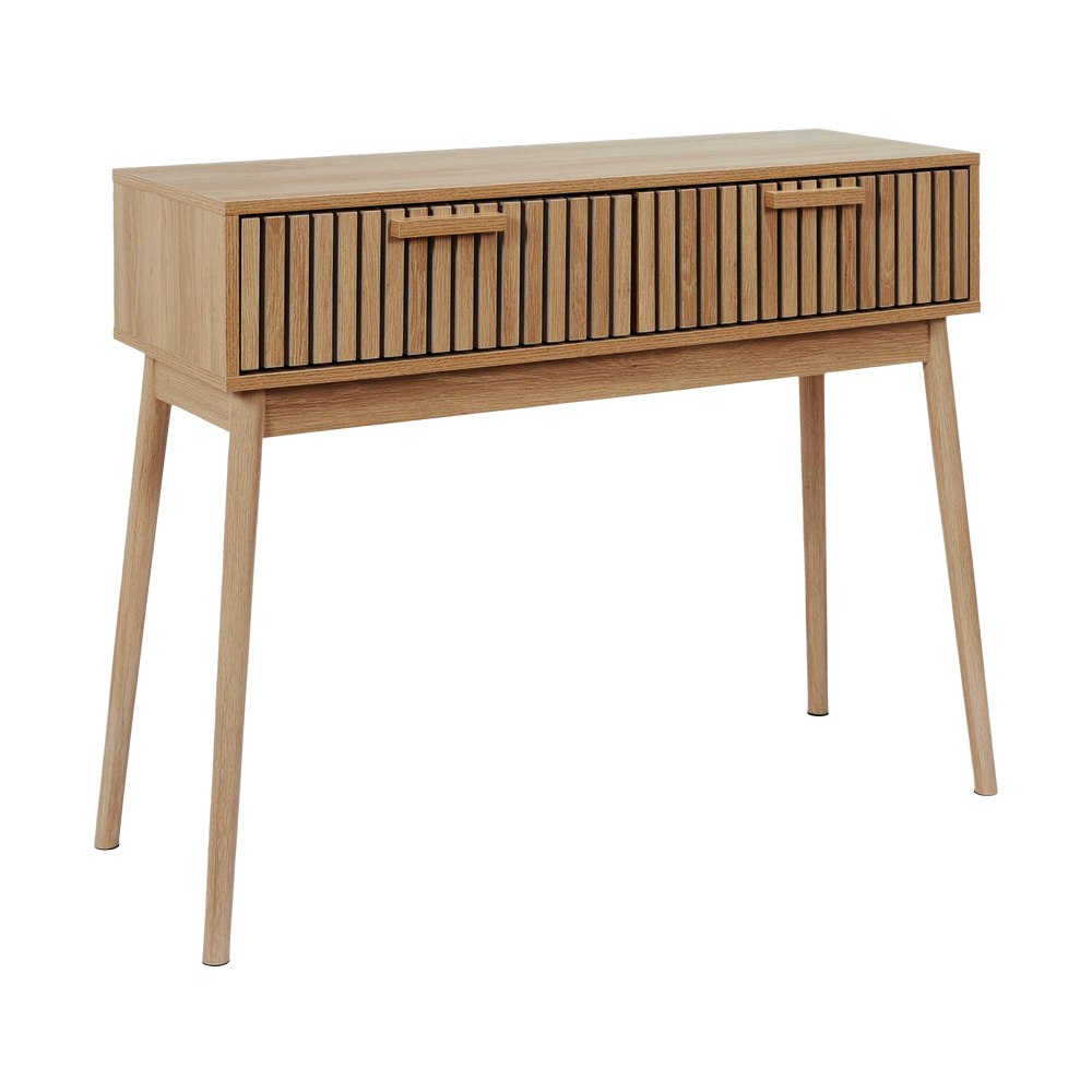 Consola de madera color café 100 x 35 x 80 cm