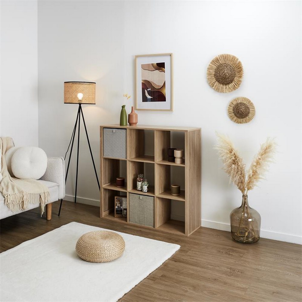 Mueble café organizador de mdf 9 espacios 102 x 32 x 99 cm