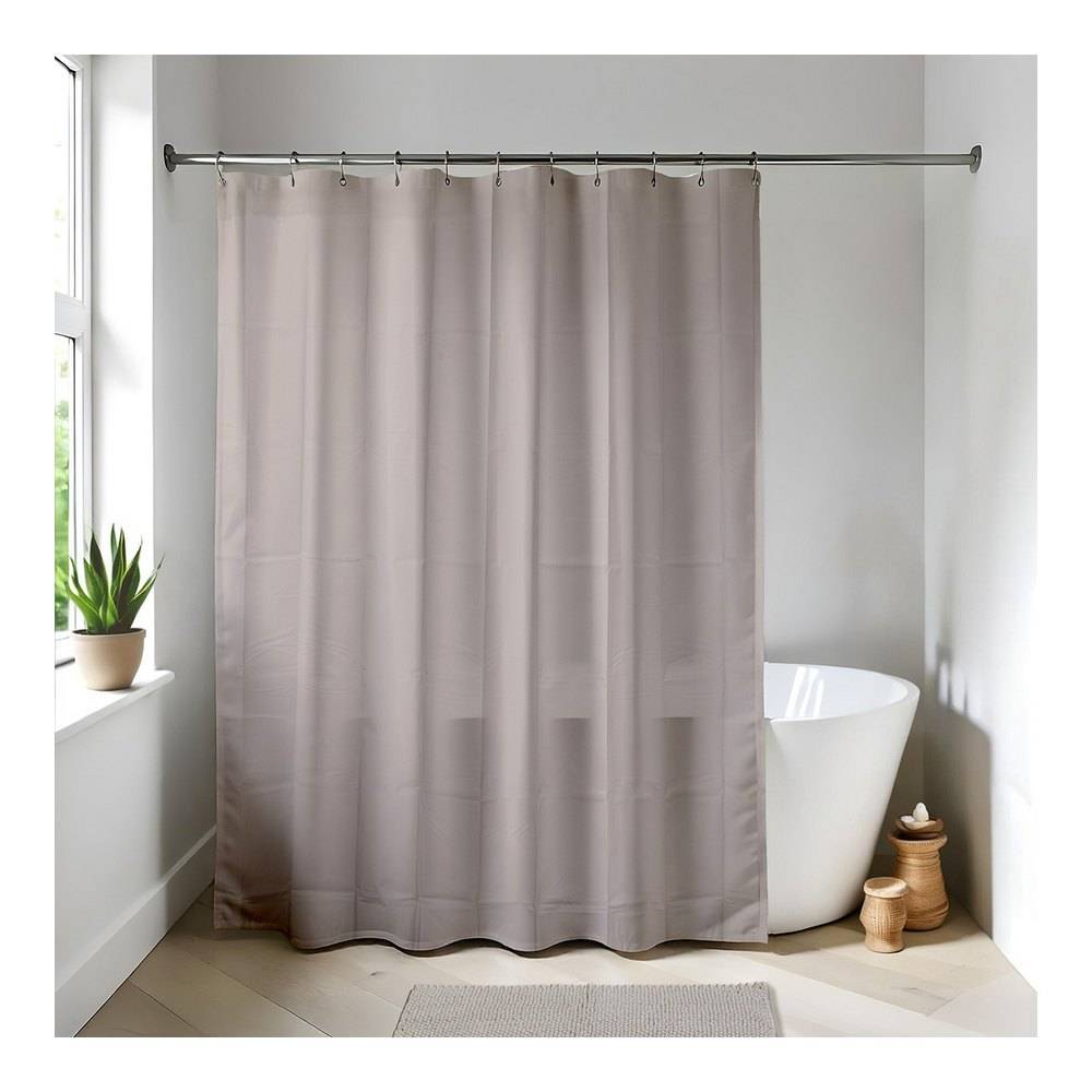 Cortina para baño 180x200 cm - topo