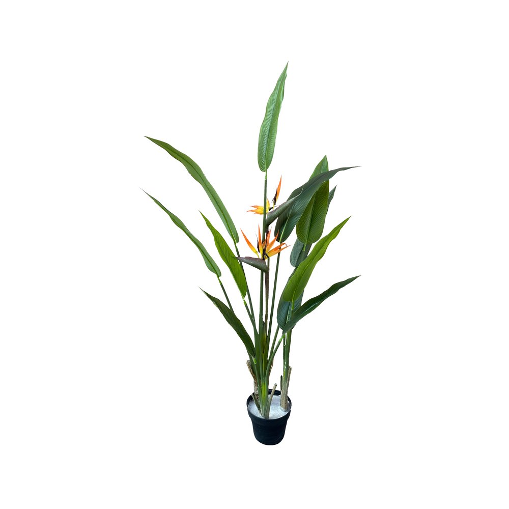 Planta artificial con maceta 130 cm strelitzia reginae