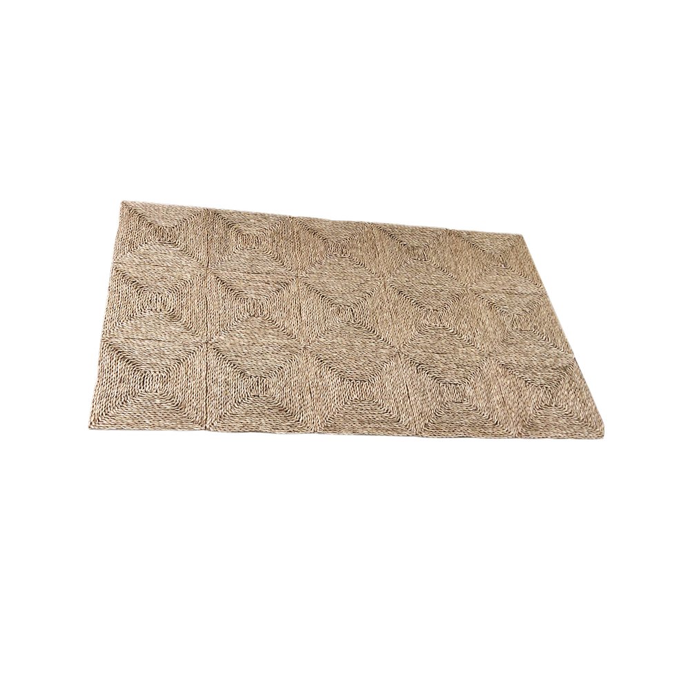 Alfombra decorativa de paja de 125x1.8 cm