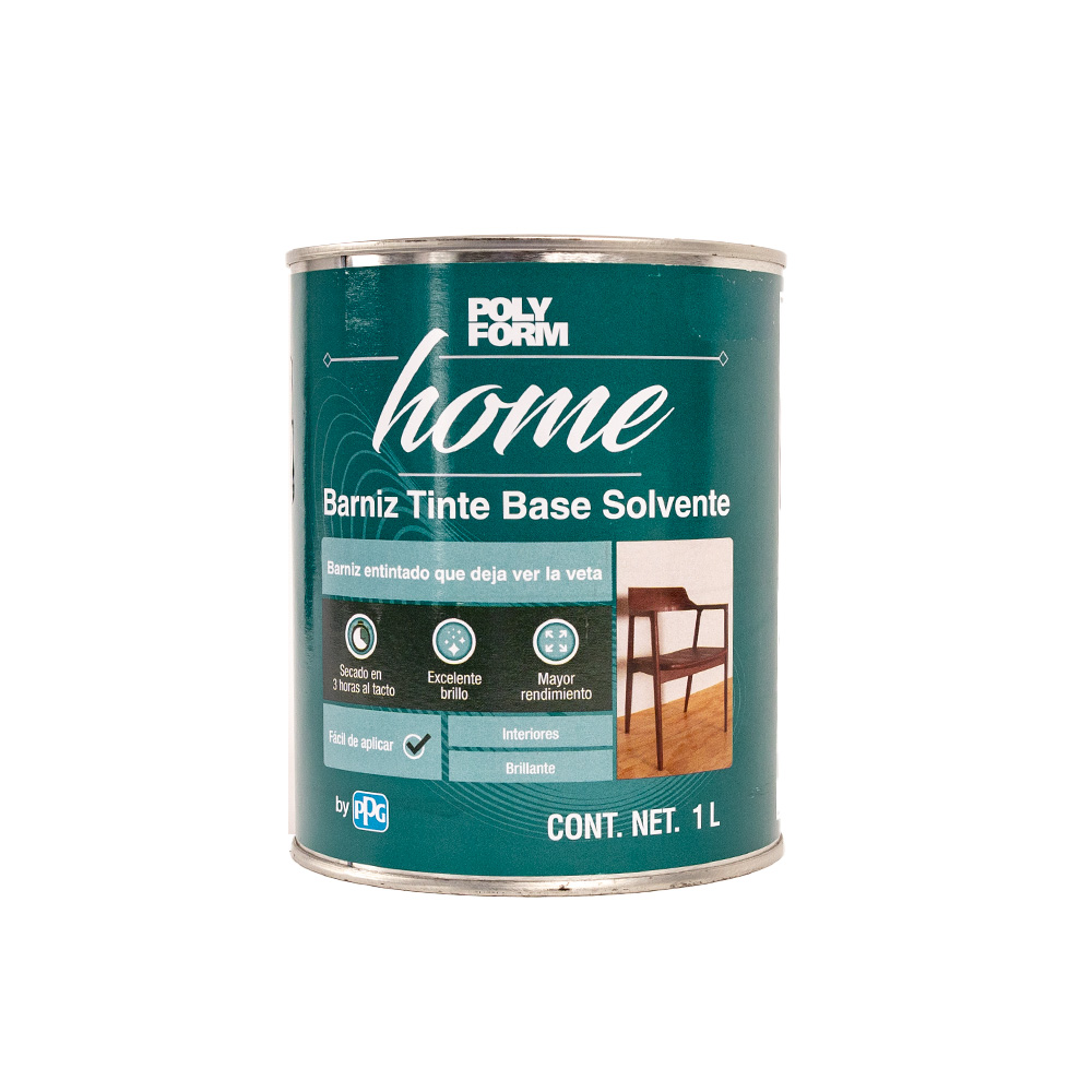 Base barniz tinte para madera secado rápido brillante 1 l (qto)