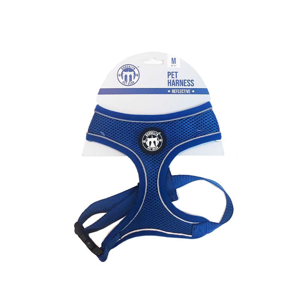 Arnes para perro reflectivo talla m azul