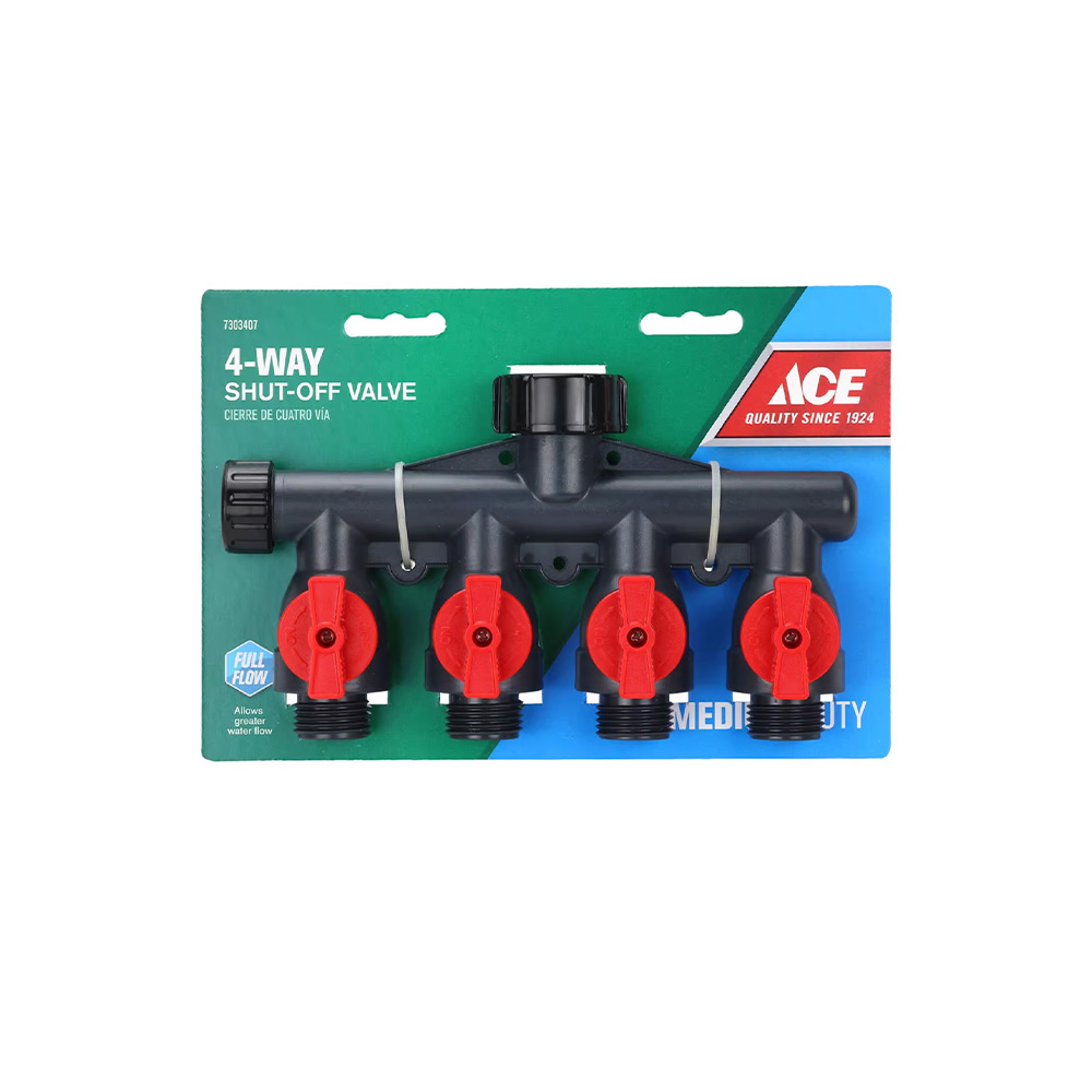 Conector plastico de 4 salidas para manguera
