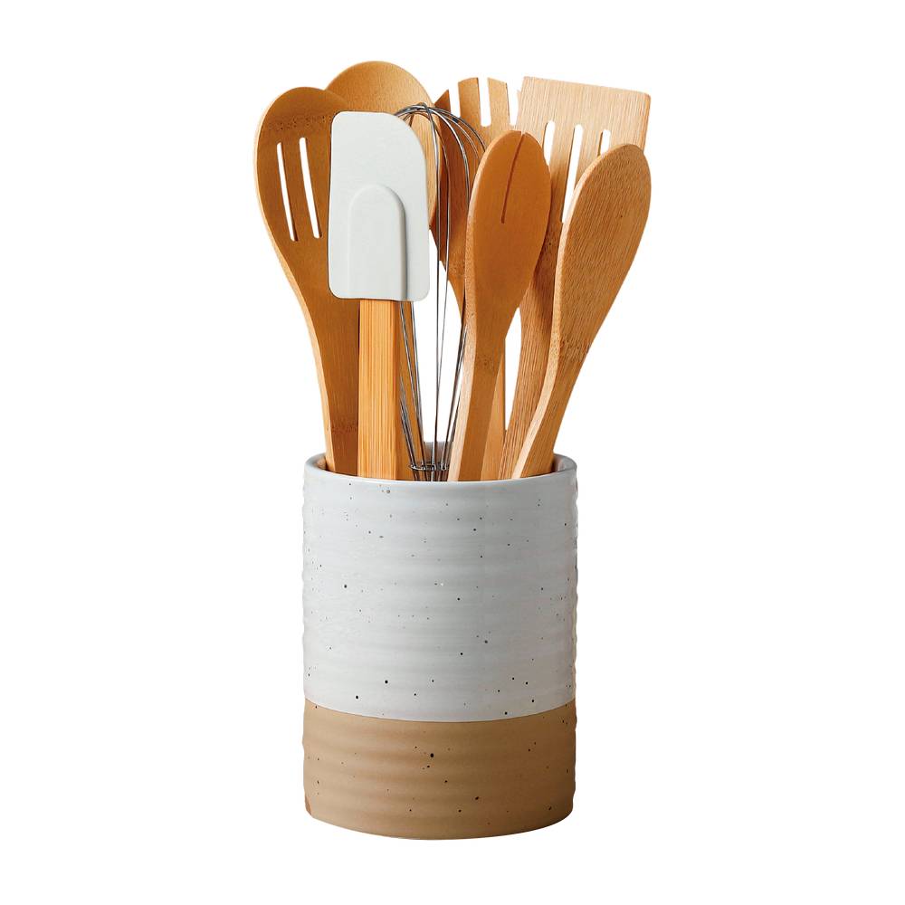 Utensilios para cocina de bambu 8 piezas