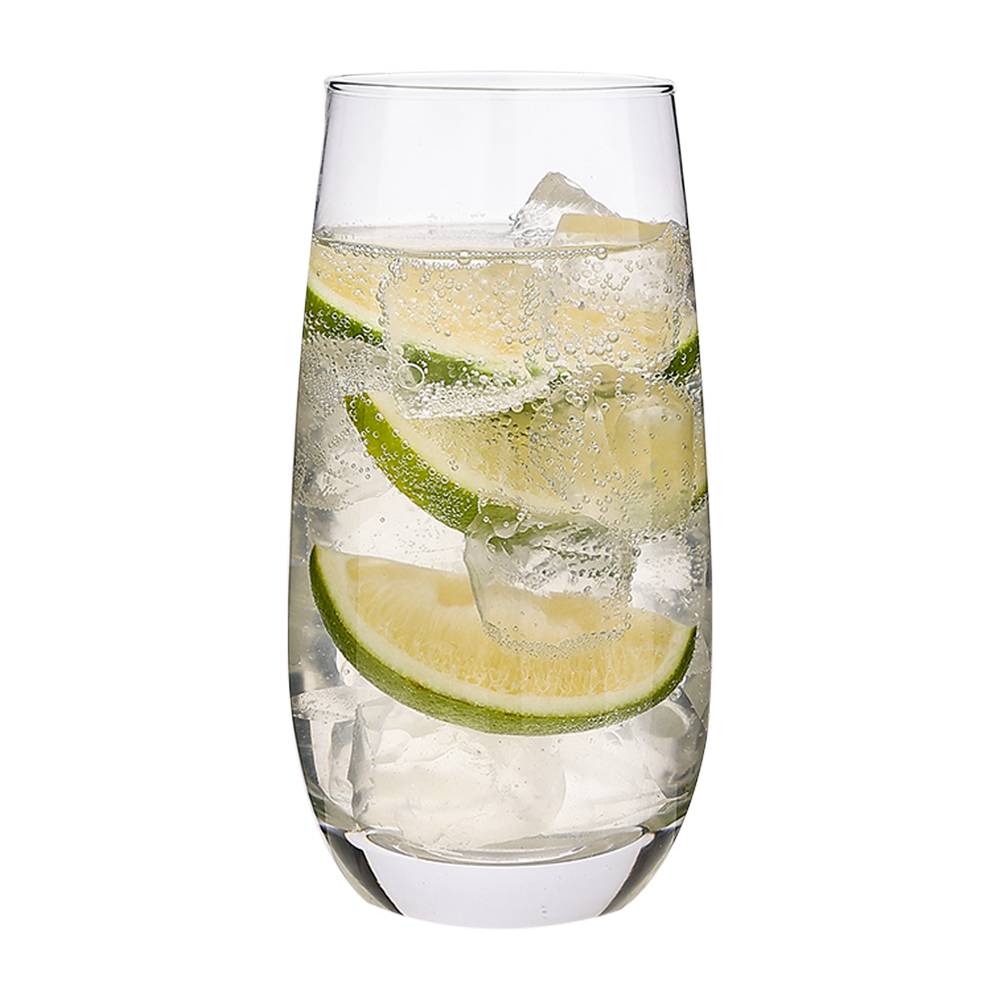 Vaso de vidrio 490 ml clearly 6 piezas
