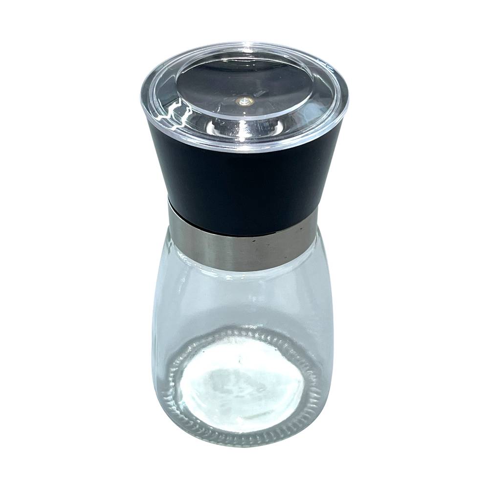 Pimentero de vidrio 6x6.5x13 cm negro