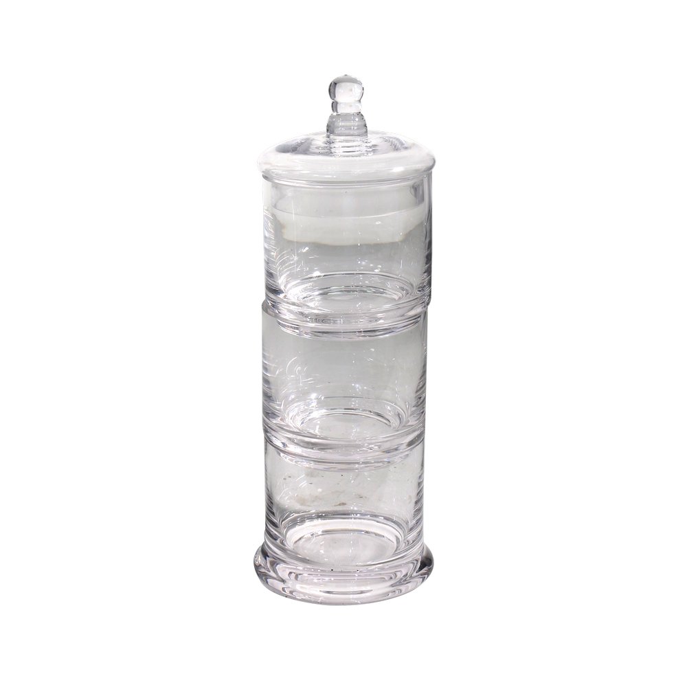 Deposito para alimentos de vidrio 9.5x29.7x10.8 cm