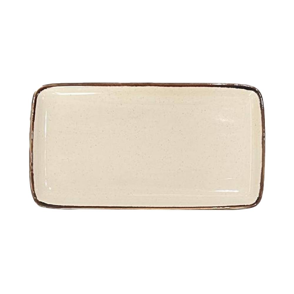 Plato rectangular de porcelana 20.3 cm