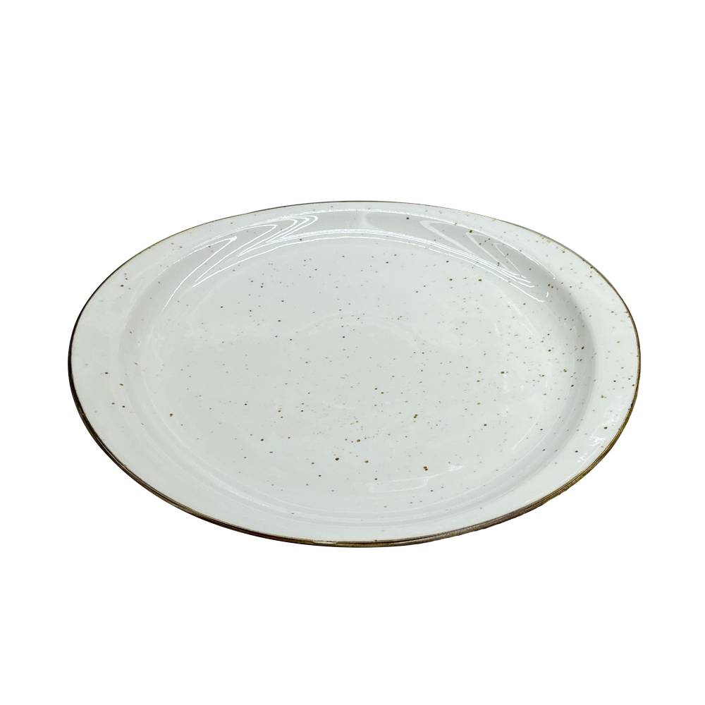 Plato redondo de porcelana 26.6 cm
