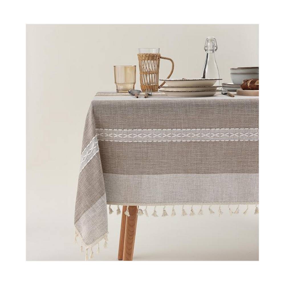 Mantel de tela para mesa rectangular 140x180 cm jacquard