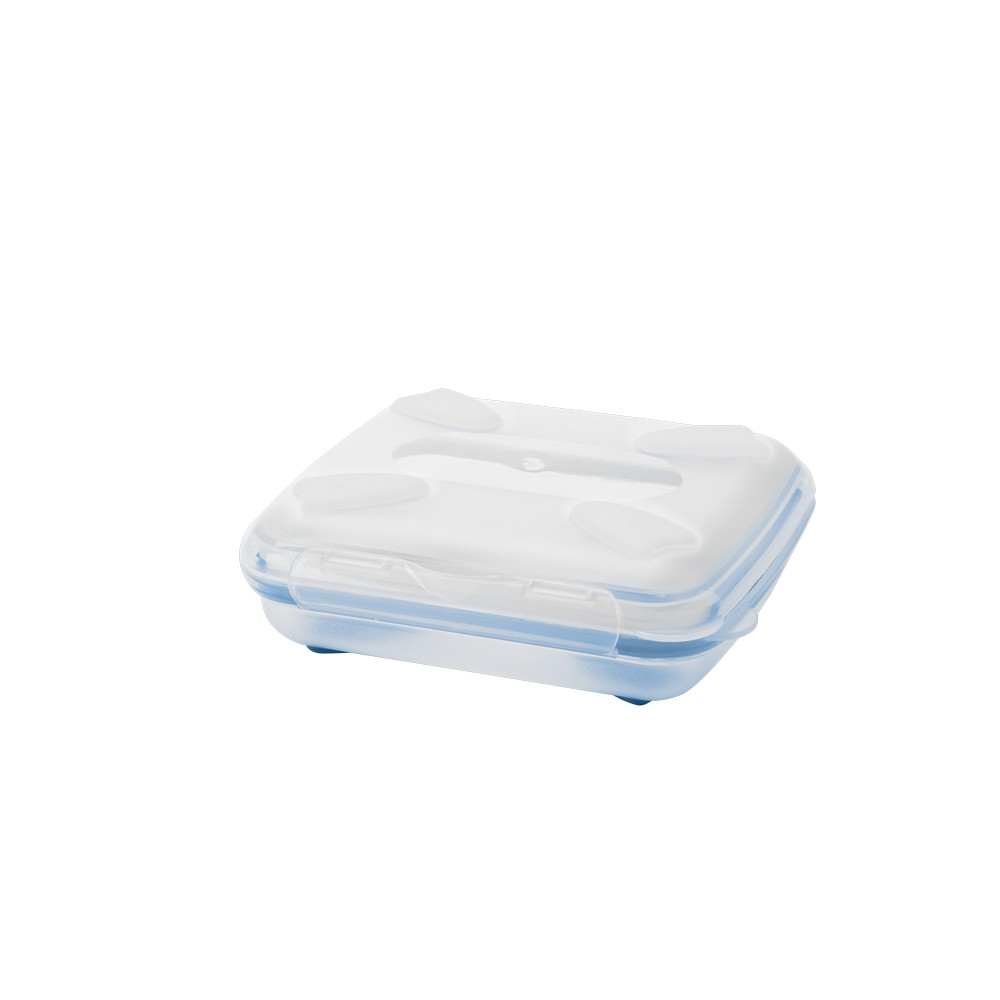 Deposito para sandwich de plastico 450 ml celeste