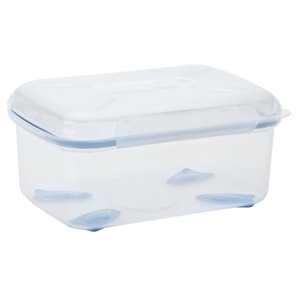 Deposito para ensalada de plastico 1.1 l celeste