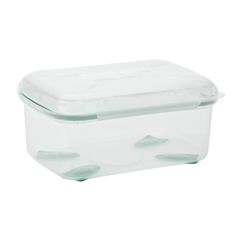 Deposito para ensalada de plastico 1.1 l verde