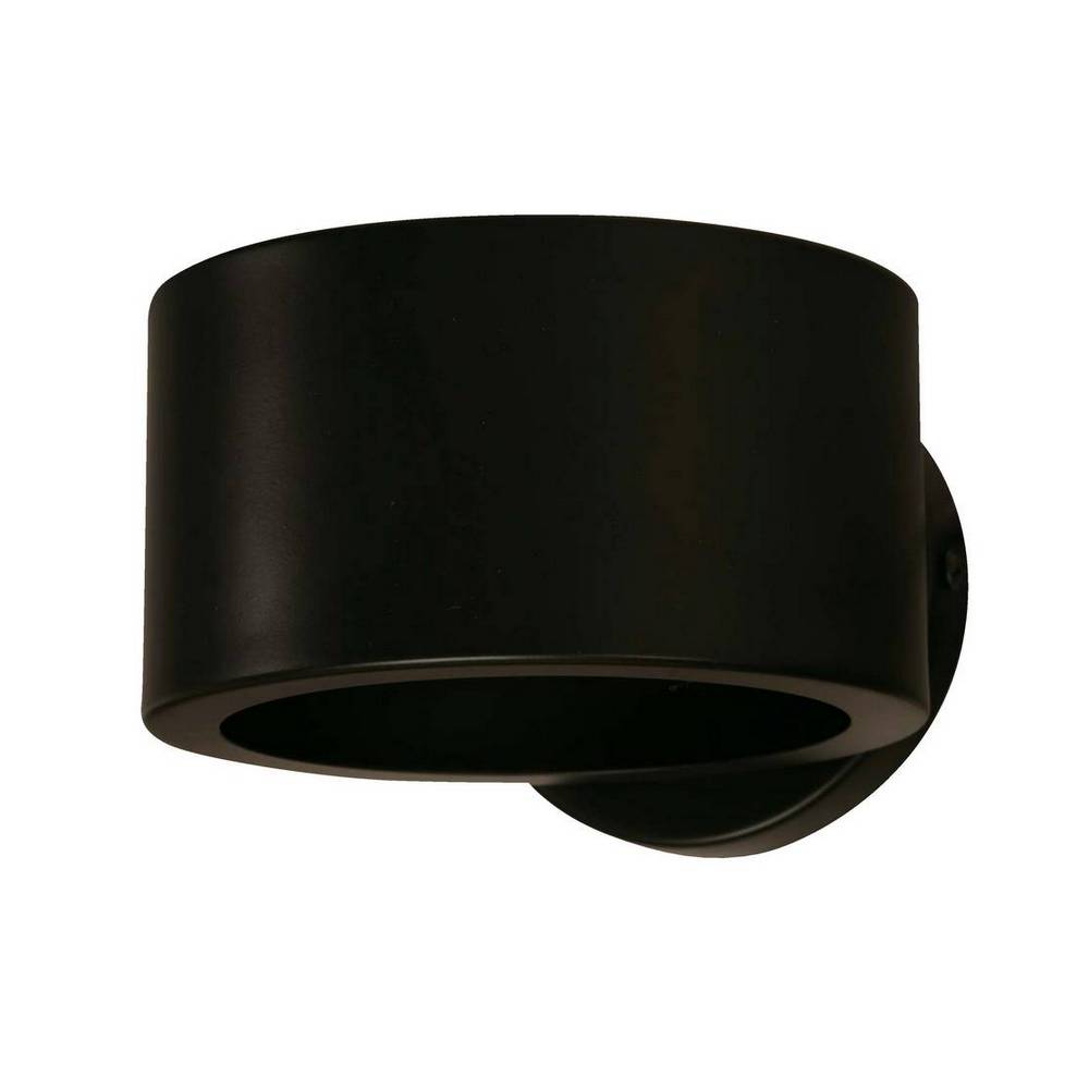 Lampara de pared negro 1l e27 10w