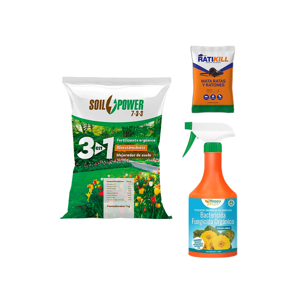 Kiit insecticidas soilpower+bactericida lpu+ratikill