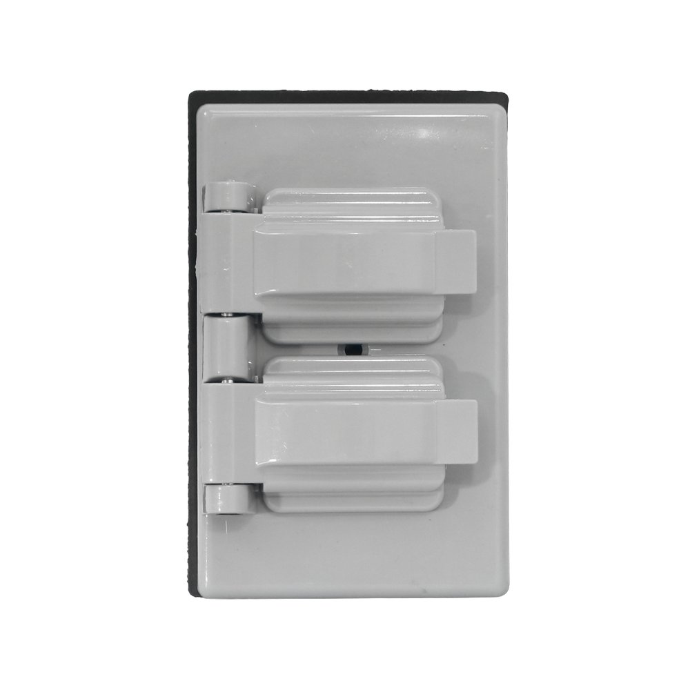 Placa doble para intemperie con empaque